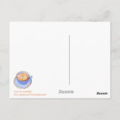 Kat in koffie 2-Briefkaart Briefkaart (Achterkant)