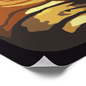 Kat in koninklijk uniform portret poster (Hoek)