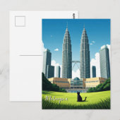 Kat in Kuala Lumpur Maleisië Briefkaart (Voorkant / Achterkant)