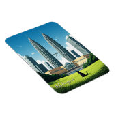 Kat in Kuala Lumpur Maleisië Magneet (Rechterzijde)