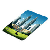 Kat in Kuala Lumpur Maleisië Magneet (Linkerzijde)