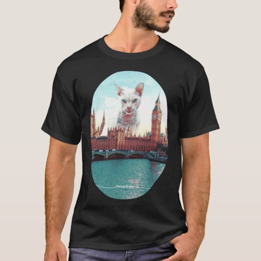 Kat in Londen T-shirt (Voorkant)