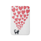 Kat in Love Badmat (Voorkant Verticaal)