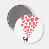 Kat in Love Magneet (Voorkant / Achterkant)