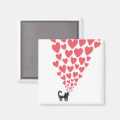 Kat in Love Magneet (Voorkant / Achterkant)