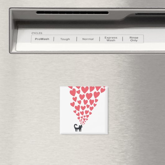 Kat in Love Magneet (Insitu (Vaatwasser))