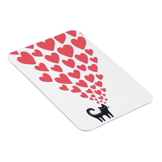 Kat in Love Magneet (Rechterzijde)