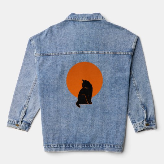 KAT IN MAANLICHT DENIM JACKET (Achterkant)