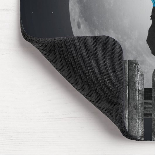 Kat in maanlicht muismat (Hoek)