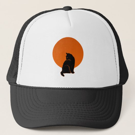 KAT IN MAANLICHT TRUCKER PET (Voorkant)