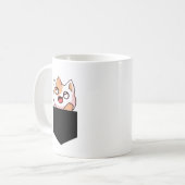 Kat in mijn zak koffiemok (Voorkant links)