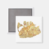 kat in moeras magneet (Voorkant / Achterkant)