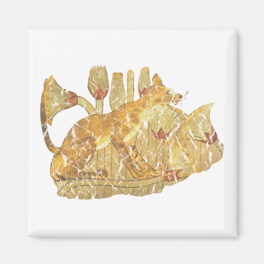 kat in moeras magneet (Voorkant)