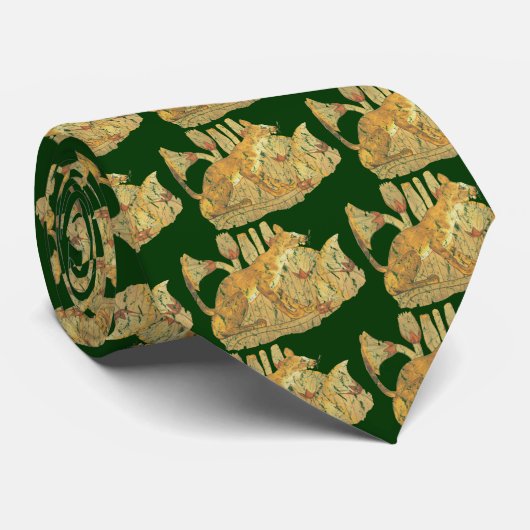 kat in moeras stropdas (Opgerold)