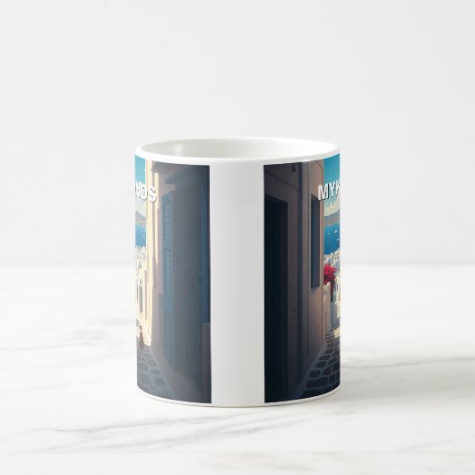 Kat in Mykonos Griekenland Cycladen Reizen Koffiemok (Center)