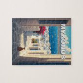 Kat in Mykonos Griekenland Cycladen Reizen Legpuzzel (Horizontaal)