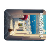 Kat in Mykonos Griekenland Cycladen Reizen Magneet (Horizontaal)