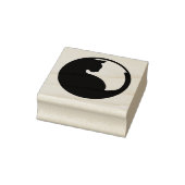 Kat in omloop Rubberstempel (Stempel)