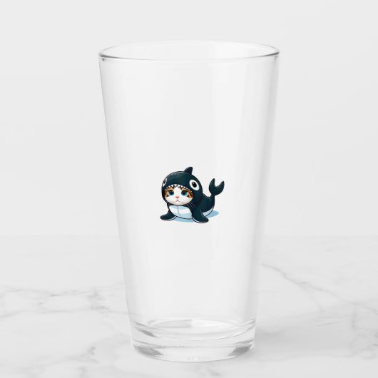 Kat in Orka Kostuum Tank Top Glas (Voorkant)