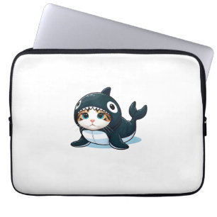 Kat in Orka Kostuum Tank Top Laptop Sleeve
