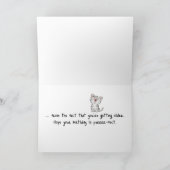 Kat in papiertas, Kaart op de Humor (Binnen)