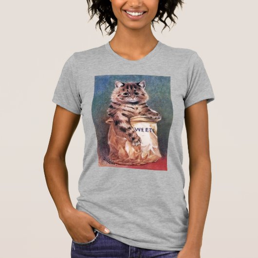 Kat in papiertas, Louis Wain T-shirt (Voorkant)