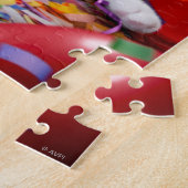 Kat in partijkloon legpuzzel (Zijkant)