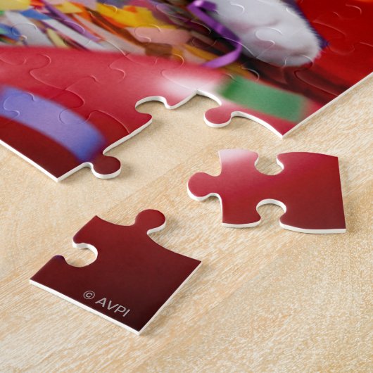 Kat in partijkloon legpuzzel (Zijkant)