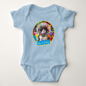 Kat in partijkloon romper (Voorkant)