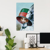  kat in Pet Poster afdrukken (Thuiskantoor)