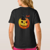 Kat in pompoen Halloween T-shirt (Achterkant)