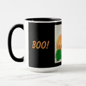 Kat in Pompoen Mok (Links)