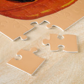 Kat in Pumpkin Halloween Chidlren's puzzle Legpuzzel (Zijkant)