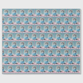 Kat in pyjama cadeaupapier (Vlak)