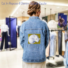 Kat in repose-II Denim Jacket