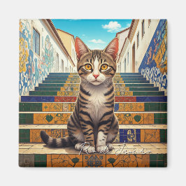 Kat in Rio de Janeiro Lapa Escadaria Selaron Stapp Magneet