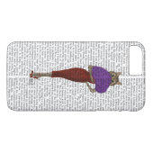 Kat in rode dress Case-Mate iPhone case (Achterkant (Horizontaal))