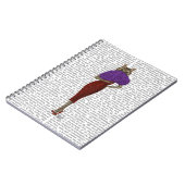 Kat in rode dress notitieboek (Linkerzijde)