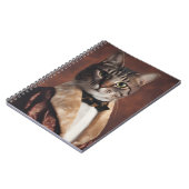 Kat in Roken Jas Notitieboek (Linkerzijde)
