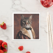 Kat in Roken Jas Servet (Insitu)