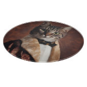 Kat in Roken Jas Snijplank (Hoek)