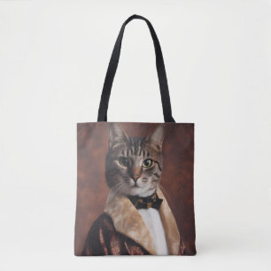Kat in Roken Jas Tote Bag