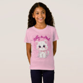 Kat in roze t-shirt (Voorkant volledig)