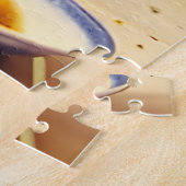 Kat in ruimte-eetpuitje legpuzzel (Zijkant)