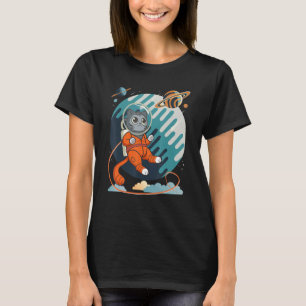 Kat in ruimte Kat Nerdy T-shirt