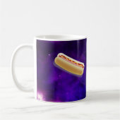 KAT IN RUIMTE MET HOT DOGS KOFFIE MUGS KOFFIEMOK (Links)