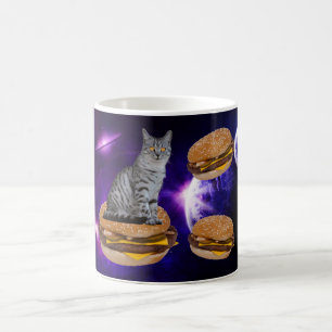 KAT IN RUIMTE MET KEESEBURGERS KOFFIE MUGS KOFFIEMOK