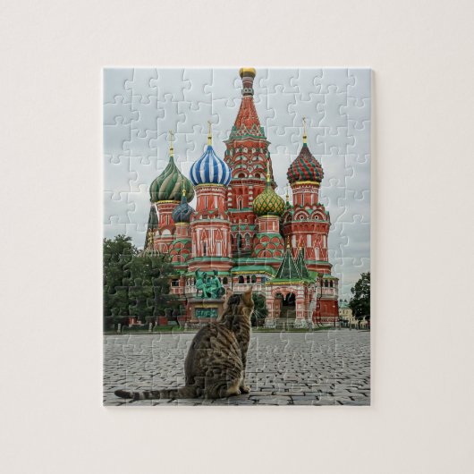 Kat in Rusland Moskou Reizen Legpuzzel (Verticaal)