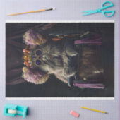 Kat in Salon met Persoonlijkheid Decoupage Tissuepapier (Craft)