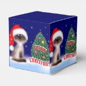 Kat in Santa Hat Bedankdoosjes (Achterkant)